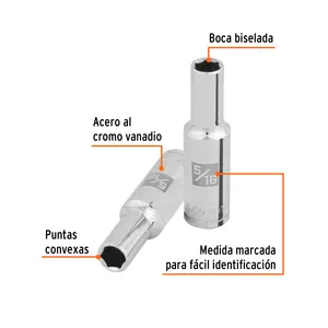 ประแจบล็อกยาว 36 5/16 นิ้ว, 6 จุด, ขับเคลื่อน 3/8 นิ้ว, ยี่ห้อ TRUPER - Product Image 2
