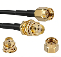 CYXS SMA-J/SMA-K-L1 Câble de raccordement coaxial RF mâle-femelle à faible perte avec conducteur en cuivre plaqué or
