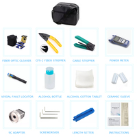 Kit d'outils pour fibre optique FTTH, mesureur de puissance optique, localisateur de défauts visuels, cisaille à fibre FC-6S, prise en charge du réseau 4G, certifié CE RoHS FCC