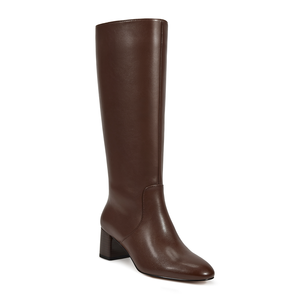 WETKISS Botas de Tacón Grueso Cortas para Mujer, Estilo Retro de los 70, Botas Go Go con Punta Redonda, Botas Altas de PU con Cierre - Product Image 1