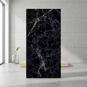Nero Emprador 600x1200mm Premium Polished Glazed Porcelain Floor and <b>Wall</b> Tiles High Gloss Finish - Product Image 2