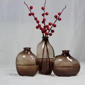 <span class=keywords><strong>Vases</strong></span> en verre minimalistes en gros pour décorations de table, parfaits pour les restaurants, les cloisons de bars à boissons froides et les cafés - Product Image 1