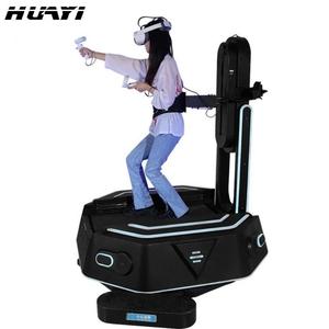 Macchina da gioco da tiro 9D VR per interni con rilevamento del movimento di 360 gradi Console di gioco VR VR per camminare <span class=keywords><strong>spazio</strong></span> piattaforma simulatore in piedi-metallo - Product Image 4