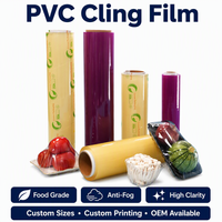 Film alimentaire en PVC de qualité alimentaire, film étirable transparent et durable pour l'emballage alimentaire, fabricant