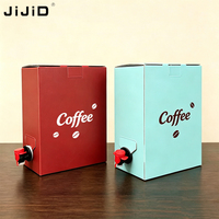JIJID Matériaux écologiques personnalisables, sac aseptique 1L 3L, boîte à café, sac à liquide Bag-in-Box pour l'emballage de jus, café et vin