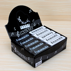Borrador de Música con Forma de Piano, Notas Musicales, Triángulo Alto, Patrón de Teclado, <span class=keywords><strong>Plastilina</strong></span>, Forma de Dibujo Animado para Estudiantes - Product Image 3