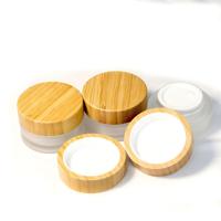 Logo gravé sur mesure Bouchons à vis biologiques écologiques en bois de bambou pour pots de crème Pots à épices Pots en verre