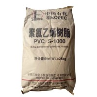 Resin PVC Sinopec S-1000 Bahan Baku Polivinil Klorida Murni untuk Pipa PVC Profil Film Kulit Sintetis Bahan Kabel