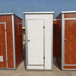 Cabina de ducha moderna Bloque de baño exterior Ducha prefabricada Cuarto de ducha portátil para sitio de construcción - Product Image 4