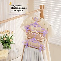 Multifunktionale Kunststoff-Hosenbügel mit Clips, Kleiderbügel für Zuhause, Kleiderschrank, rutschfest, nicht abfärbend, JK-Style, für Röcke