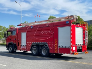 Camión de Bomberos con Pluma Telescópica de 18m/20m, Fabricado en China, Vehículo de Rescate de Emergencia para Alta Altura de 12M3, 100% Calidad - Product Image 3