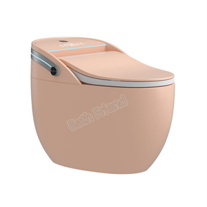 Thời trang màu đen thông minh nhà vệ sinh chỗ ngồi Châu Âu CE tiêu chuẩn tầng gắn thông minh nhà vệ sinh đầy màu sắc nước Closet <span class=keywords><strong>WC</strong></span> - Product Image 2