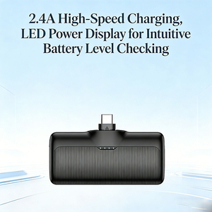 Batterie externe de poche mini 5000mAh 36V 18Wh, entrée/sortie Type C, charge rapide 24A, indicateur, matériau ABS, légère - Product Image 4