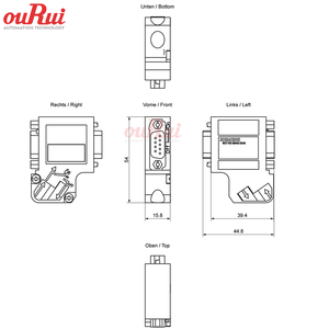 100% Asli 6ES7972-0BB42-0XA0 SIMATIC DP kontak Konektor bus RS485 Persediaan Langsung 6ES7 972-0BB42-0XA0 - Product Image 3