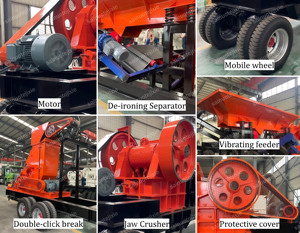 Hete Aanbieding PE400x600 Mobiele Kaakbreker met Dubbele Verbrijzeling voor het Vergruizen van Bouwafval Marmer Kaakbreker - Product Image 4