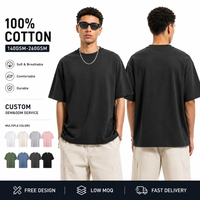 Zomercollectie 2026 Veelzijdig effen heren T-shirt met korte mouwen Casual 100% katoen 200 gram Geëmbossed design