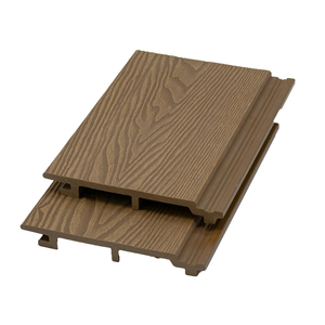 Ngoài trời rãnh nhiều lớp Ốp bên ngoài không thấm nước <span class=keywords><strong>WPC</strong></span> Ốp vườn ngoài trời hạt gỗ <span class=keywords><strong>WPC</strong></span> tường Bảng điều khiển - Product Image 4