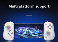 Manette sans fil BSP-D8 Pro pour Switch, PS4, Android, iOS, PC – Contrôle précis avec double joystick Hall RGB