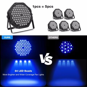 Môi trường xung quanh dẫn đèn sân khấu 84 hạt DMX512 điều khiển âm thanh cho đám cưới biểu diễn ban nhạc Bar Bouncer thiết bị chiếu sáng đèn sân khấu - Product Image 3