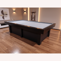 Table de billard de compétition professionnelle personnalisée de 12 pieds x 6 pieds, noir mat, pour le sport, les divertissements familiaux, les jeux, les matchs