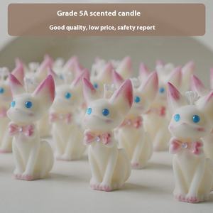 El Yapımı Lüks Aromaterapi Kedi Kokulu Mum Yaratıcı Hayvan Şeklinde Balmumu Modern Doğum Günleri Sevgililer Günü Düğünler İçin - Product Image 3