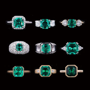 Esmeralda Colombiana de Laboratorio, Corte Asscher, 3.5*3.5mm-10*10mm, Esmeralda Hidrotermal Cultivada en Laboratorio - Product Image 4