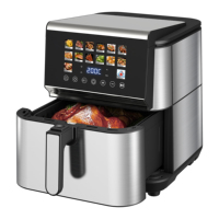 Penggorengan Udara Listrik Stainless Steel 9L Gaya Baru Langsung dari Pabrik, Penggorengan Udara Digital Pintar Logo Kustom Peralatan Dapur Rumah Tangga