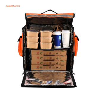 Bolsa de Reparto de Pizza Aislada e Impermeable Personalizada al por Mayor, <span class=keywords><strong>Mochila</strong></span> de Reparto de <span class=keywords><strong>Comida</strong></span> <span class=keywords><strong>para</strong></span> Motocicleta, Caja Térmica con Correa - Product Image 2