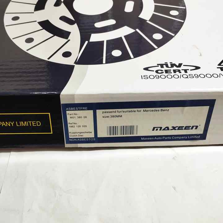 Clutch Disc 1862 135 035 Size 380mm suitable for BENZ with Maxeen 