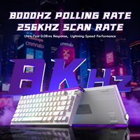 Keyboard ATTACK SHARK R85 HE 79 Tombol Kecepatan Tinggi RT Magnetic Switch RGB Menghadap ke Selatan dengan Web Driver untuk Pengaturan Gamer Profesional