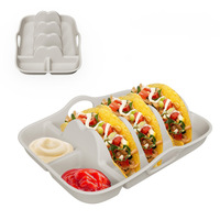 Soporte para Tacos de Silicona de Grado Alimenticio, Antideslizante, Libre de BPA, para Noches de Tacos, Fiestas y Campamentos