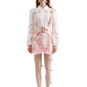 <span class=keywords><strong>Jupe</strong></span> à bretelles perlée rose, gland, Mini <span class=keywords><strong>jupe</strong></span> en jean pour femmes, <span class=keywords><strong>jupe</strong></span> courte en Denim 2023, vente en gros, personnalisée - Product Image 4