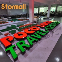 Lettres lumineuses en acrylique pour publicité extérieure, enseigne personnalisée en lettres 3D LED pour magasin, design de logo gratuit