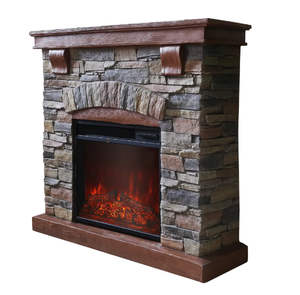 เตาผิงไฟฟ้าแบบตั้งได้ทำจากโลหะอิสระไฟ LED เปลวไฟป้องกันความร้อนสูงเกินไปควบคุมด้วยรีโมท900วัตต์สำหรับใช้ในโรงแรมในครัวเรือน - Product Image 2