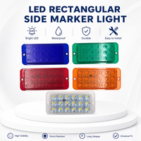Nouvelles feux de gabarit latéraux à LED ambre ENSAITE 12V 24V 18 LED DH-023 pour camions