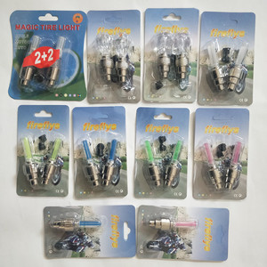Bouchons de valve de pneu en plastique avec lumière LED pour voiture, vélo, moto, bleu, jaune, vert, rouge - Product Image 3