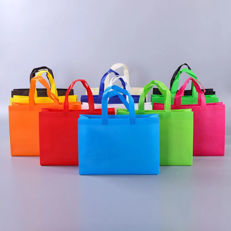 Customize Cheap Non Woven Shopping Tote Bag With Logo For Shopping