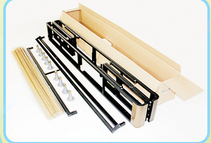 4 Inch Thấp Hồ Sơ Kim Loại Thông Minh Hộp Mùa Xuân Nệm Nền Tảng Gỗ Đá Đen Hỗ Trợ Lắp Ráp Dễ Dàng Vua - Product Image 3