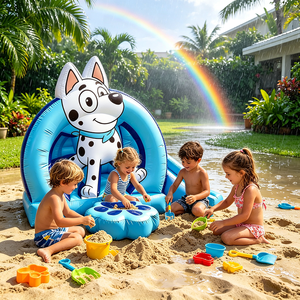Château gonflable OEM en forme de <span class=keywords><strong>chien</strong></span> Dalmatien, aire de jeux gonflable pour enfants en PVC imperméable, maison de rebond pour divertissement de fête - Product Image 5
