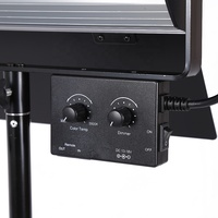Simock Twin Bi Color LED Professional Dimmable TV Studio Lighting Panel Kit dengan Stand Tripod untuk Lampu Pengisi Video Fotografi.