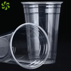 Cốc Nhựa Dùng Một Lần Lớn 98Mm Dùng Cho Đồ Uống Lạnh 20 Oz Cốc Uống Đồ Uống PLA Trong Suốt