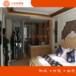 Interior de Hotel en Contenedor, Diseño Rústico Rectangular, Espacio Transpirable y Eficiente - Product Image 2
