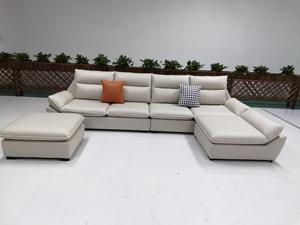 Juego de sofás seccionales de tela Premium en estética americana moderna con base de madera de estrella multiusos - Product Image 3