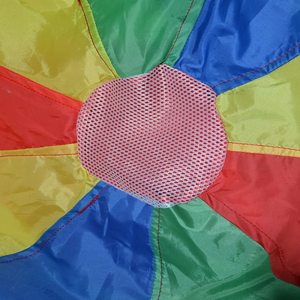 <span class=keywords><strong>Tenda</strong></span> Giocattolo Morbida a Forma di Paracadute <span class=keywords><strong>Arcobaleno</strong></span>, Pieghevole, per Giochi Sportivi per Bambini, con Maniglie, in Poliestere Personalizzato, per Età 8-13 Anni, Unisex - Product Image 2