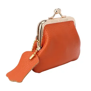 Porte-monnaie AndoBag pour femmes, en cuir de vache véritable, pochette à monnaie, fermeture à pression, petit portefeuille, mini sac de rangement 1475 - Product Image 5
