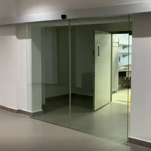 Porte coulissante automatique en verre sans cadre de 3 m pour projet en Malaisie 2020 - Product Image 1
