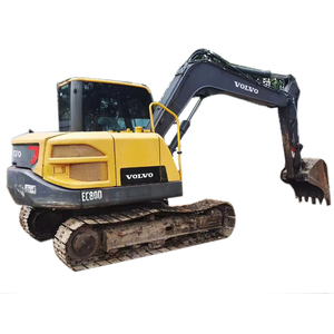Mini-excavatrice d'occasion VOLVO EC80D EC80 de 8 tonnes, moteur et transmission d'origine japonaise, faibles émissions, marteau hydraulique à prix réduit - Product Image 2