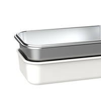 Kinder-Mikrowellen-Geeignete 304 Edelstahl-Lebensmittelbehälter Bento-Lunchbox mit Deckeln Individuelles Logo Luftdicht Verschließbar für die Schule