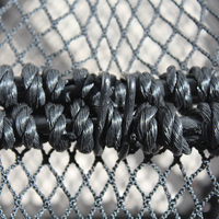 Cage rectangulaire à crabe pliable en nylon, cage à filet en filet/homard/poisson