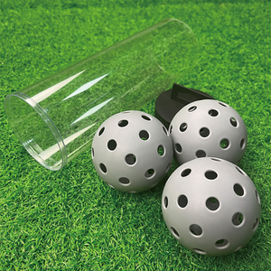 Orbia Sports Randlose Hochwertige Tragbare 40-Loch Outdoor-Unterhaltungs-Pickleballbälle mit PP-Kern, 74mm, für Erwachsene - Product Image 2
